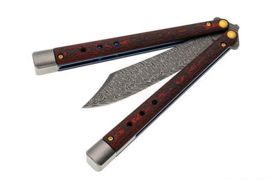 Benchmade 99-241 Gold Class Necron Latchless Balisong Butterfly Knife 4.59" - NORTH RIVER OUTDOORS
