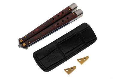 Benchmade 99-241 Gold Class Necron Latchless Balisong Butterfly Knife 4.59" - NORTH RIVER OUTDOORS