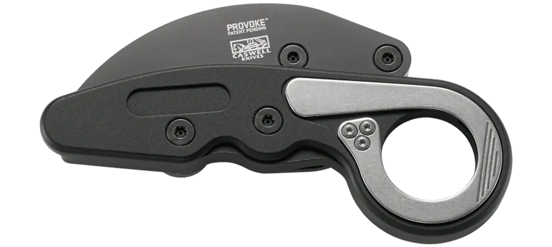 CRKT 4040 Kinematic Provoke Folding Karambit 2.41" D2 Black Plain Blade Aluminum Handles
