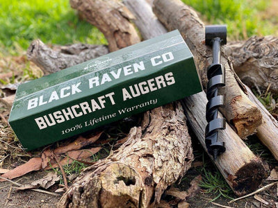 Black Raven Albatross 2x8" Scotch Eye Bushcraft Auger - NORTH RIVER OUTDOORS