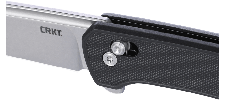 CRKT 7075 Q Compact Crossbar Lock Flipper Knife 3.05" 14C28N Stonewashed