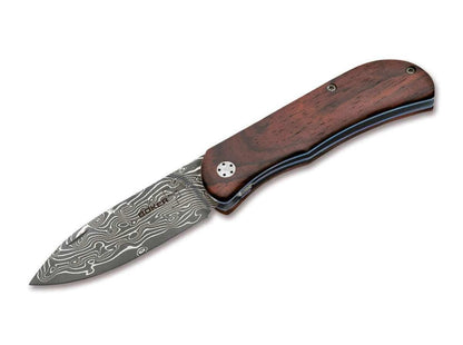 Boker 01BO223DAM Exskelibur II Folding Knife 2.75" Damascus - NORTH RIVER OUTDOORS