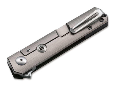 Boker 01BO231 Lucas Burnley Kwaiken Compact Flipper Knife (USA) D2 Marble Carbon - NORTH RIVER OUTDOORS
