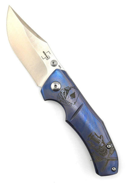 Boker 01BO312 Jive Semi-Custom Titanium Folding Knife 2.95" D2 - NORTH RIVER OUTDOORS