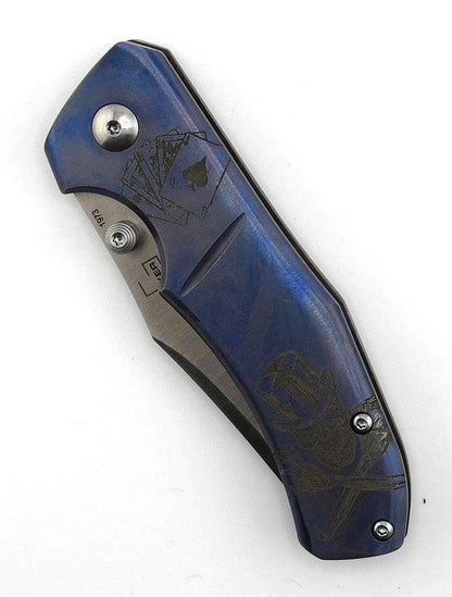 Boker 01BO312 Jive Semi-Custom Titanium Folding Knife 2.95" D2 - NORTH RIVER OUTDOORS