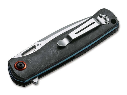 Boker 01BO319 Nebula Flipper Knife 3.62" D2 Carbon Fiber - NORTH RIVER OUTDOORS