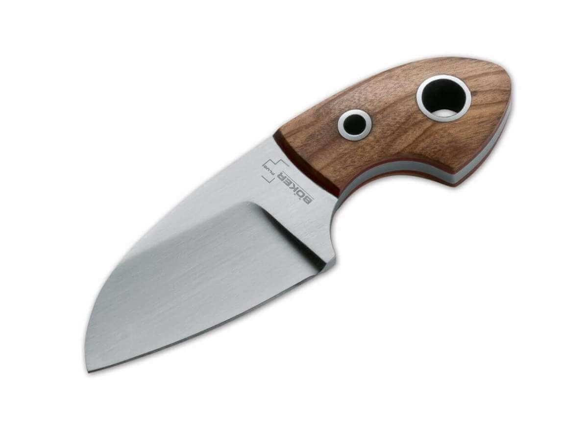 Boker 02BO238 Vox Knives Gnome Fixed 2.2" Olive Wood - NORTH RIVER OUTDOORS