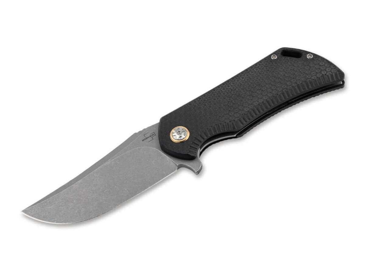 Boker Plus Golem Flipper Folding Knife, D2 Steel, G10 Black, 01BO192 - NORTH RIVER OUTDOORS