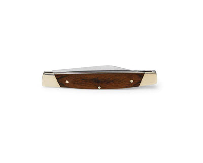 Buck 379 Solo Single Blade Pocket Knife 3" Closed Woodgrain Handles - NORTH RIVER OUTDOORS