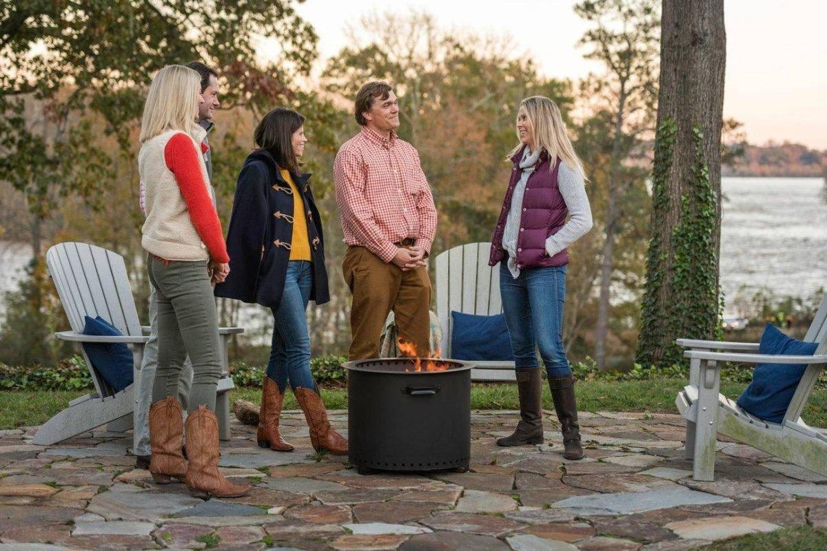 Burly Gather 21" Matte Black Fire Pit (USA) - NORTH RIVER OUTDOORS