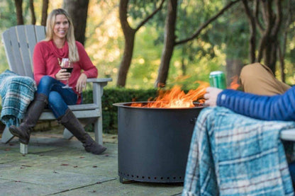 Burly Gather 21" Matte Black Fire Pit (USA) - NORTH RIVER OUTDOORS