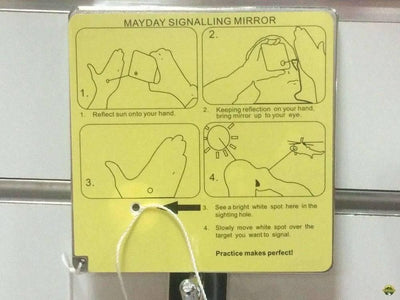 Mayday 4" Signalling Mirror - NORTH RIVER OUTDOORS