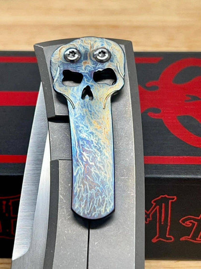 Chaves Redencion 229 Lee Williams Kickstop Flipper Drop Point Black G10 Titanium Entropic Clip - NORTH RIVER OUTDOORS