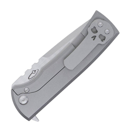 Chaves Redencion 229 Lee Williams Kickstop Flipper Stonewashed Drop Point Titanium 3.50" - NORTH RIVER OUTDOORS