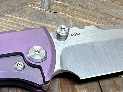 Chaves Redencion Street Semi-Custom Titanium Drop Point Knife "Purple Monster" - NORTH RIVER OUTDOORS