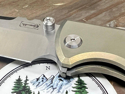 Chaves Redencion Street Semi-Custom Titanium Tanto Knife "Gold Digger" - NORTH RIVER OUTDOORS