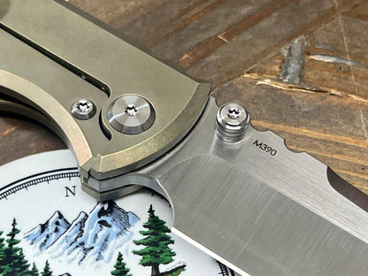 Chaves Redencion Street Semi-Custom Titanium Tanto Knife "Gold Digger" - NORTH RIVER OUTDOORS