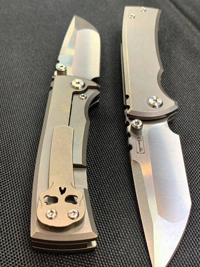 Chaves Redencion Street Tanto Titanium Knife (3.25" Satin) - NORTH RIVER OUTDOORS