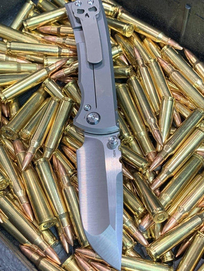 Chaves Redencion Street Titanium Drop Point Knife (3.25" Satin) - NORTH RIVER OUTDOORS