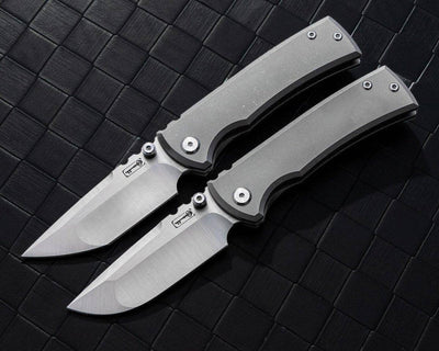 Chaves Redencion Street Titanium Drop Point Knife (3.25" Satin) - NORTH RIVER OUTDOORS