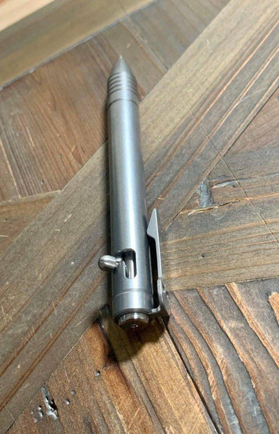 Chaves Solid Titanium Bolt Action Pen 4.82" PEN/BA/SSWTI - NORTH RIVER OUTDOORS