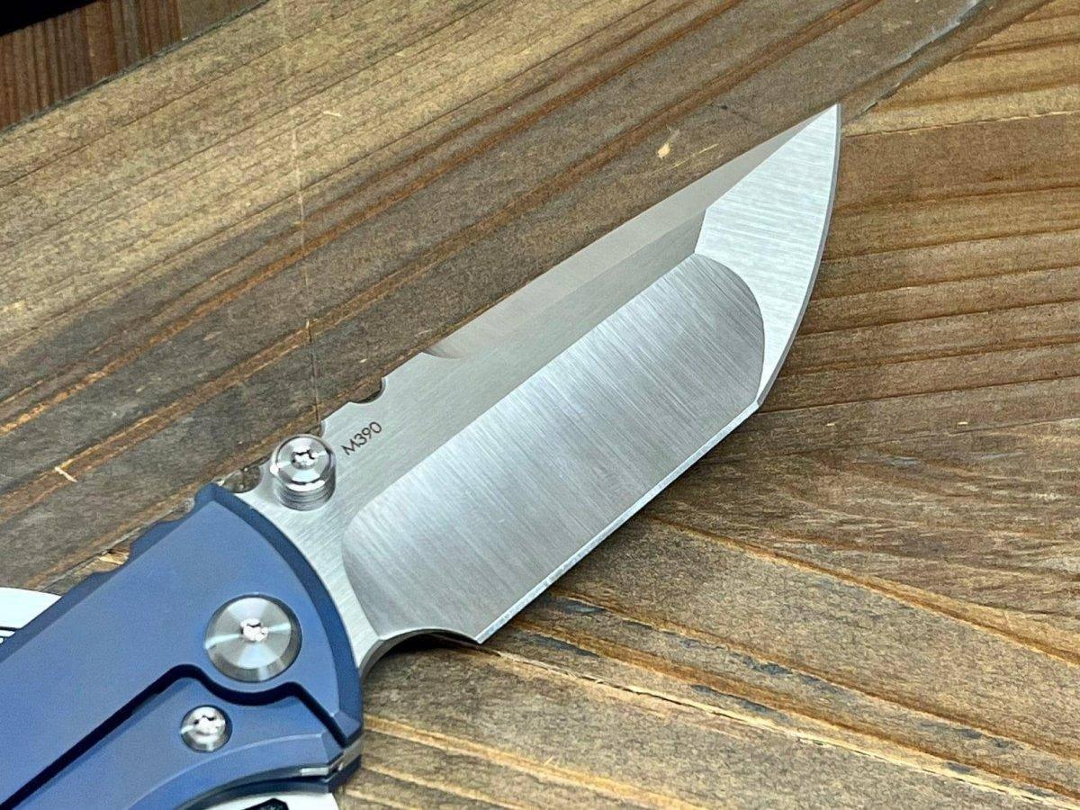 Chaves Street Semi-Custom Titanium Tanto Knife "Blue & Gold" - NORTH RIVER OUTDOORS