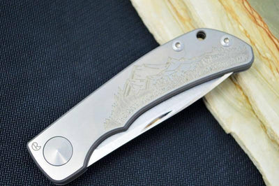Chris Reeve Custom Impinda Blade Show Knife Titanium “The Climb” - NORTH RIVER OUTDOORS