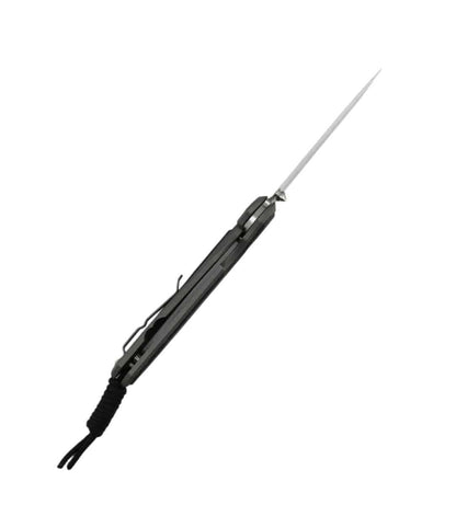 Chris Reeve Large Sebenza 31 Folding Knife 3.61" CPM-MagnaCut Stonewashed Blade Sandblasted Titanium Handles with Black Canvas Micarta Inlays L31-1200 - NORTH RIVER OUTDOORS