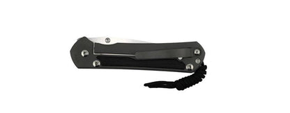 Chris Reeve Large Sebenza 31 Folding Knife 3.61" CPM-MagnaCut Stonewashed Blade Sandblasted Titanium Handles with Black Canvas Micarta Inlays L31-1200 - NORTH RIVER OUTDOORS