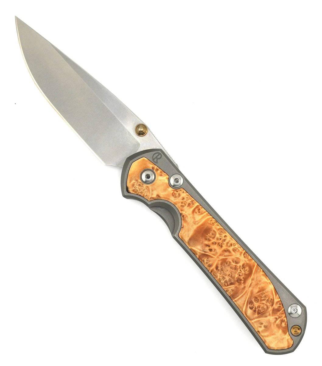 Chris Reeves Large Sebenza 31 L31-1108 Box Elder Folding Knife (Pre-Owned) - NORTH RIVER OUTDOORS