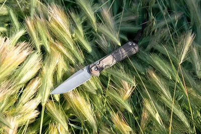 Chris Reeves Large Sebenza 31 Natural Canvas Micarta - NORTH RIVER OUTDOORS