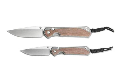Chris Reeves Large Sebenza 31 Natural Canvas Micarta - NORTH RIVER OUTDOORS