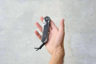 Chris Reeves Small Sebenza 31 Black Canvas Micarta - NORTH RIVER OUTDOORS