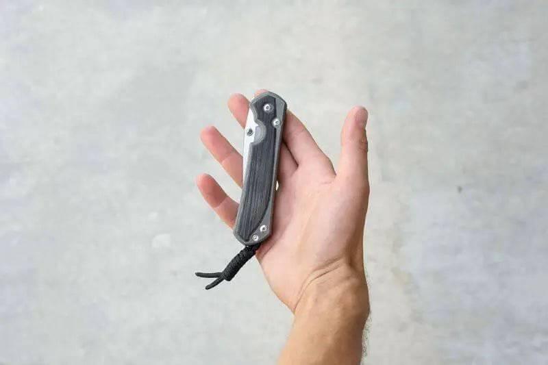 Chris Reeves Small Sebenza 31 Black Canvas Micarta - NORTH RIVER OUTDOORS