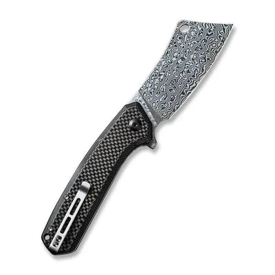 Civivi Mastodon Liner Lock Black G-10 / CF (3.8" Damascus) C2012DS-1 - NORTH RIVER OUTDOORS