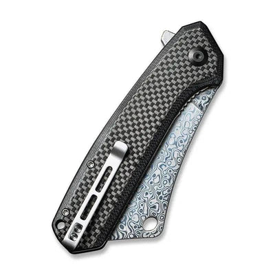 Civivi Mastodon Liner Lock Black G-10 / CF (3.8" Damascus) C2012DS-1 - NORTH RIVER OUTDOORS