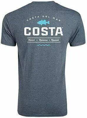 Costa Topwater Short Sleeve T Shirt (Dark Heather) - NORTH RIVER OUTDOORS