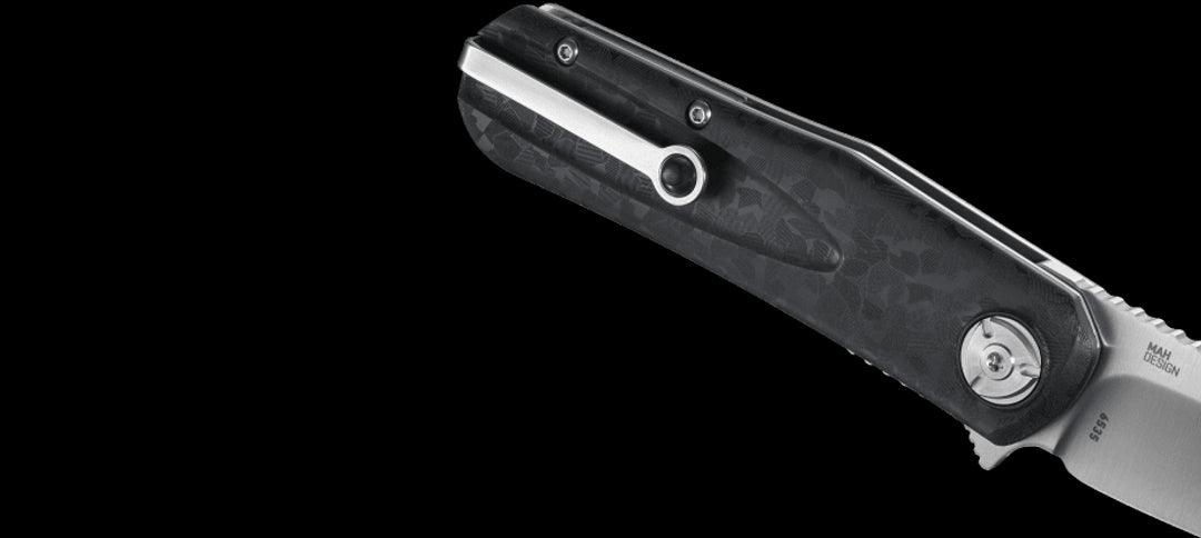 CRKT 6535 Liong Mah Mah-Hawk Assisted Flipper Knife 3.19" D2 Satin Modified Sheepsfoot, - NORTH RIVER OUTDOORS