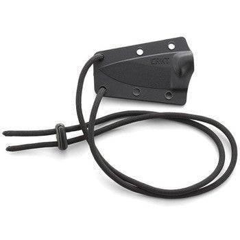 CRKT 2384K Folts Minimalist Fixed Blade Neck Knife 2.16" Black Stonewashed Drop Point Blade G10 Handles - NORTH RIVER OUTDOORS