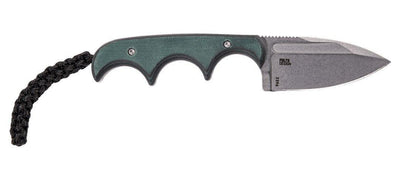CRKT 2396 Folts Minimalist Fixed Blade Neck Knife 2.15" Stonewash Spear Point - NORTH RIVER OUTDOORS