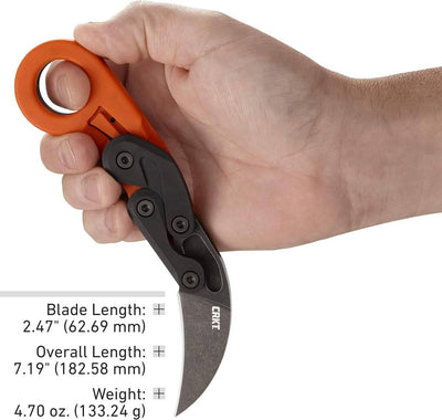 CRKT 4041 Kinematic Provoke Folding Karambit 2.47" Black Stonewashed Plain Blade - NORTH RIVER OUTDOORS
