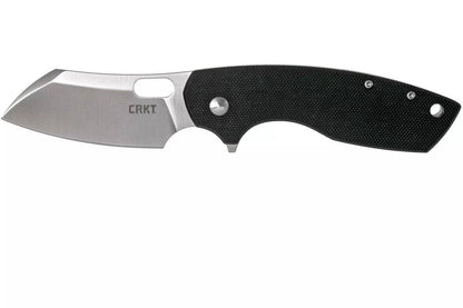 CRKT 5315G Jesper Vox Pilar Large Flipper Knife 2.669" Satin Plain Blade Black G10 - NORTH RIVER OUTDOORS