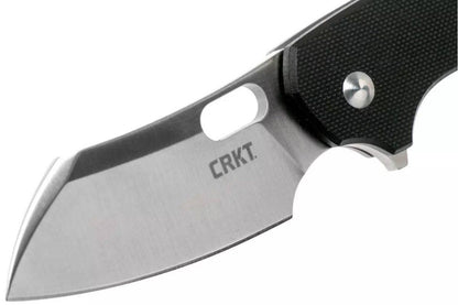 CRKT 5315G Jesper Vox Pilar Large Flipper Knife 2.669" Satin Plain Blade Black G10 - NORTH RIVER OUTDOORS