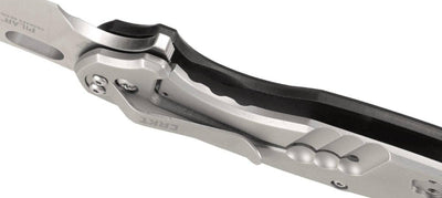 CRKT 5315G Jesper Vox Pilar Large Flipper Knife 2.669" Satin Plain Blade Black G10 - NORTH RIVER OUTDOORS