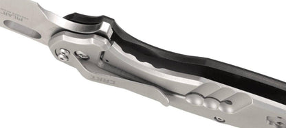 CRKT 5315G Jesper Vox Pilar Large Flipper Knife 2.669" Satin Plain Blade Black G10 - NORTH RIVER OUTDOORS