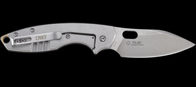 CRKT 5317D2 Pilar III Folding Knife 2.967" D2 Stonewashed Plain Blade, Black G10 - NORTH RIVER OUTDOORS