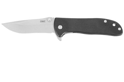 CRKT 6450D2 Drifter Liner Lock Flipper Knife 2.88" D2 Stonewashed Drop Point Black G10 - NORTH RIVER OUTDOORS