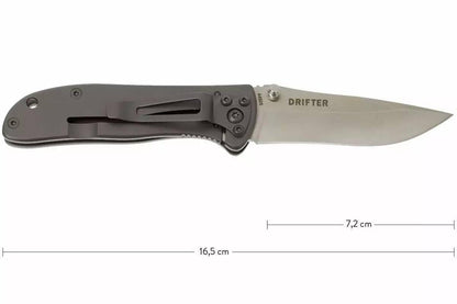 CRKT 6450S Drifter Folding Knife 2.88" D2 Stainless Steel Handles Frame Lock - NORTH RIVER OUTDOORS