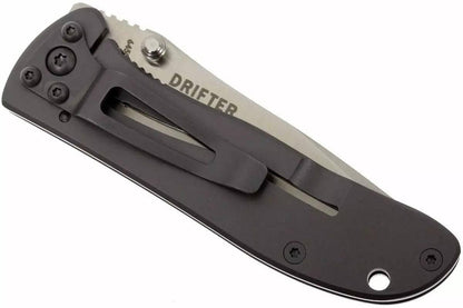 CRKT 6450S Drifter Folding Knife 2.88" D2 Stainless Steel Handles Frame Lock - NORTH RIVER OUTDOORS