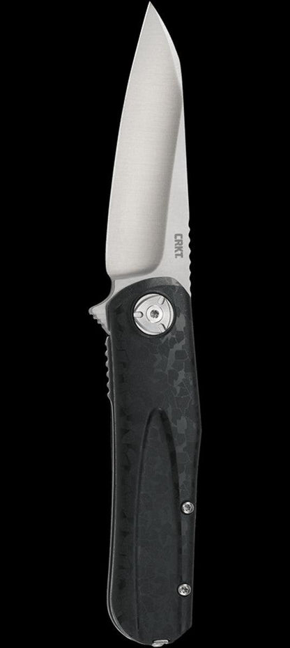 CRKT 6535 Liong Mah Mah-Hawk Assisted Flipper Knife 3.19" D2 Satin Modified Sheepsfoot, - NORTH RIVER OUTDOORS